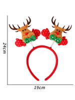 Accessoire de Noël pour les femmes Coffee Brown Polyester Fiber Headwear Christmas Vacons Accessoire