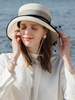 Accessoire des femmes chapeau fascinant chapeau blanc pois polka dot tulle vacances costume Déguisements Halloween