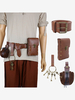 Accessoire Steampunk Vintage Homme Déguisement Rétro Costume Marron Café