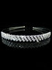 Accessoires argentés de cheveux de bandeau de strass de mariage de bandeau pour la mariée