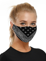 Accessoires Costume Masque Imprimé Paisley Déguisements Halloween