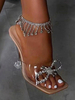 Accessoires de chaussures strass pour femme Bijoux de cheville