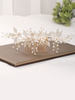 Accessoires de cheveux de cristal de métal dalliage de peigne de coiffes de mariage pour la mariée