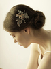Accessoires de cheveux de feuille de fleur de fleur accessoire de coiffe de mariage pour la mariée