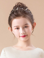 Accessoires de cheveux de fille de fleur épngle à chevuex couronne fille de fleur