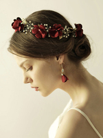 Accessoires de cheveux de fleur en métal accessoire de mariage de coiffe pour la mariée