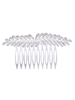 Accessoires de cheveux de mariage argent strass peigne de mariée