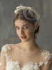 Accessoires de cheveux de mariage Mesh Bow Birdcage Veil