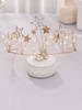 Accessoires de cheveux de mariée diadème en strass en métal avec strass