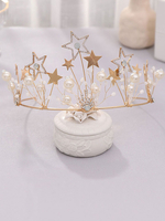 Accessoires de cheveux de mariée diadème en strass en métal avec strass