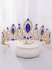 Accessoires de cheveux de mariée diadème en strass en métal avec strass