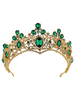 Accessoires de cheveux de mariée diadème en strass en métal avec strass