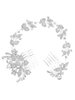 Accessoires de cheveux de mariée en argent