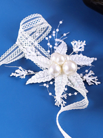 Accessoires de cheveux de mariée en microfibre