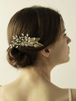 Accessoires de cheveux de mariée en métal