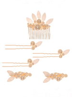 Accessoires de cheveux de mariée en métal