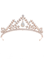 Accessoires de cheveux de mariée en métal de coiffes de mariage vintage diadème