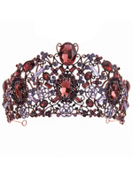 Accessoires de cheveux de mariée en métal de coiffes vintage de diadème