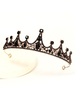 Accessoires de cheveux de mariée en métal de coiffure de mariage de casque noir