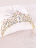 Accessoires de cheveux de mariée en métal diadème de casque de mariage
