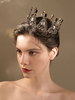 Accessoires de cheveux de mariée en métal noir de coiffure de mariage