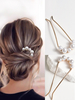 Accessoires de cheveux de mariée en métal pour mariage