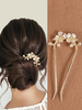 Accessoires de cheveux de mariée en métal pour mariage