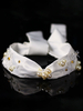 Accessoires de cheveux de mariée en satin de satin