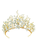 Accessoires de cheveux de mariée plaqué diadème boucles doreilles casque de mariage