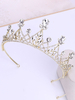 Accessoires de cheveux de mariée strass or clair