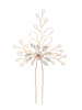 Accessoires de cheveux de perle dimitation en métal de chapeaux de casque de mariage pour la mariée