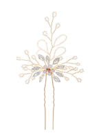 Accessoires de cheveux de perle dimitation en métal de chapeaux de casque de mariage pour la mariée