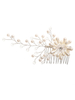 Accessoires de cheveux de perle dimitation en métal de peigne de casque de mariage pour la mariée