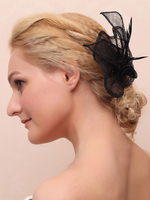 Accessoires de cheveux de plume de coiffe de mariage pour la mariée