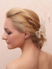 Accessoires de cheveux de plumes de mariage pour la mariée