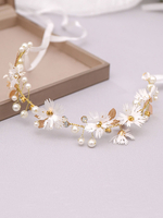 Accessoires de cheveux de strass en métal de chapellerie de mariage en strass pour la mariée