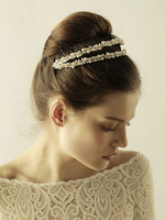 Accessoires de cheveux en métal accessoire de coiffe de mariage pour la mariée