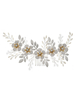 Accessoires de cheveux en métal de chapeaux de fleur faits à la main de casque de mariage pour la mariée
