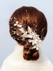 Accessoires de cheveux en métal de chapeaux faits main de mariage de coiffes pour la mariée