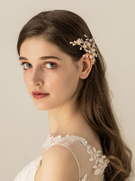 Accessoires de cheveux en métal de coiffe de mariage pour la mariée