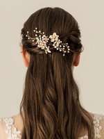 Accessoires de cheveux en métal de coiffe de mariage pour la mariée