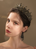 Accessoires de cheveux en métal de coiffures de mariage de coiffes noires pour la mariée