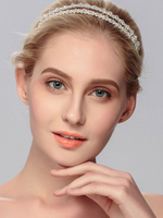Accessoires de cheveux en métal de coiffures de mariage pour la mariée