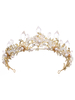 Accessoires de cheveux en métal de diadème de coiffes de mariage pour la mariée