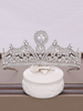 Accessoires de cheveux en métal de diadème de mariage de casque pour la mariée