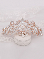 Accessoires de cheveux en métal de diadème pour mariage