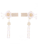 Accessoires de cheveux en métal de fleur de coiffe de peigne de chapeaux de mariage pour la mariée