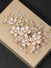 Accessoires de cheveux en métal de guirlande blanche de casque de désherbage pour la mariée