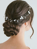 Accessoires de cheveux en métal de mariage de casque pour la mariée
