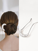 Accessoires de cheveux en métal de mariage de casque pour la mariée